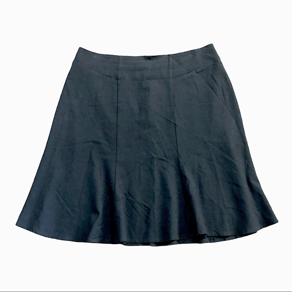 Skirtology Flare Hem Black Mini Zip Back Skirt 14